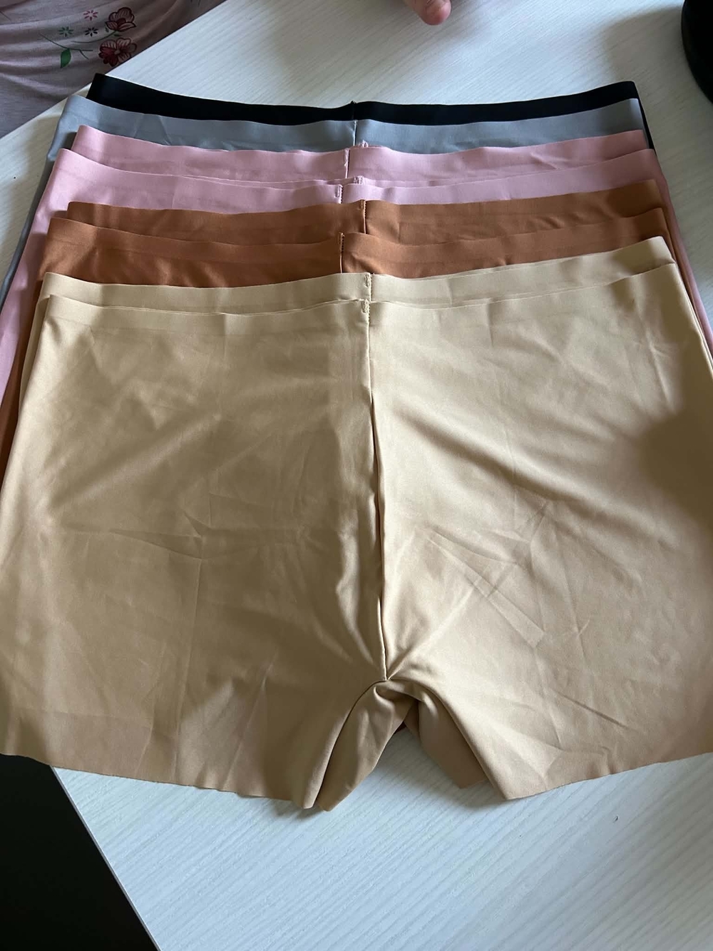 Seamless High-Waist Women’s Shorts - Beige, Tan, Pink, Gray, Black